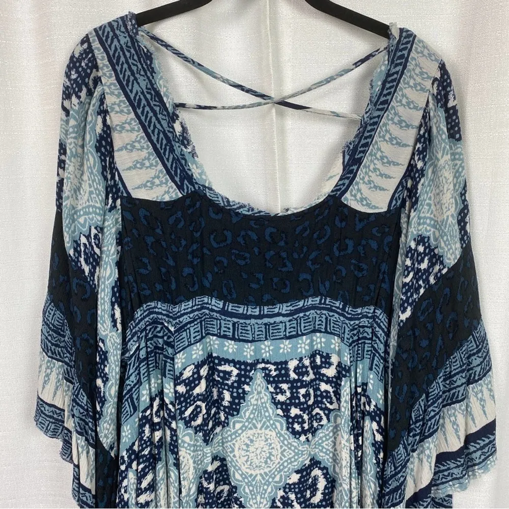 Free People Blue Indigo Combo Heart Of Gold Dress Sz.S - Image 12