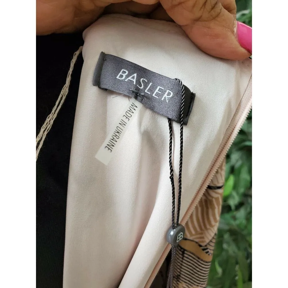 Bloomingdale's Basler Women Viscose Round Neck Long Sleeve Knee Length Dress 36 - Image 8