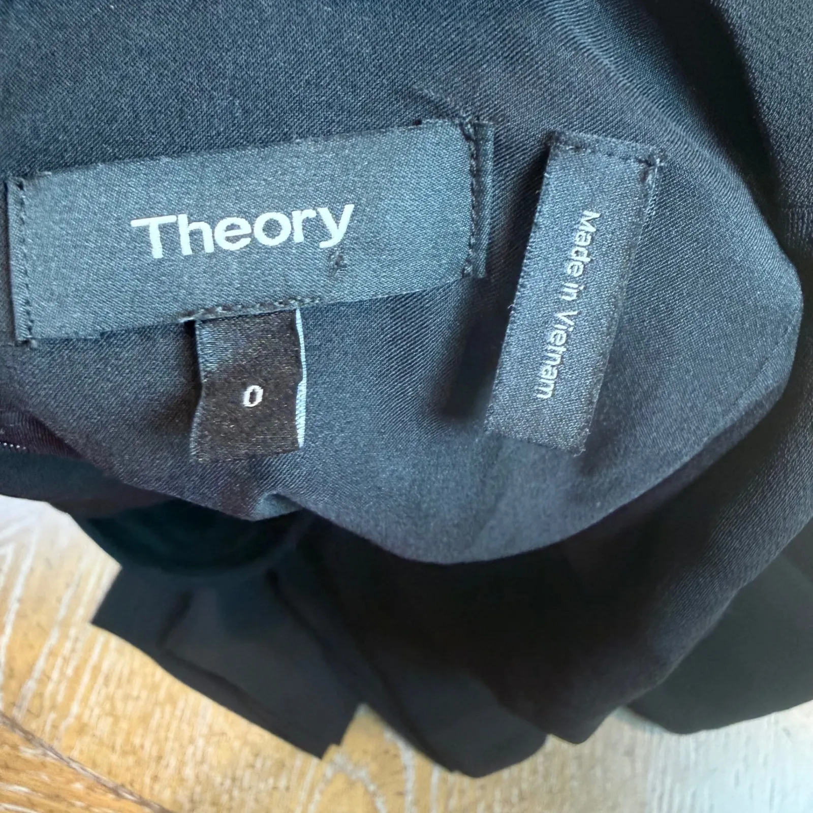 Theory Seamed‎ Jumpsuit Scoop Neck Sleeveless Admiral Crepe Black Size 0 - Image 7