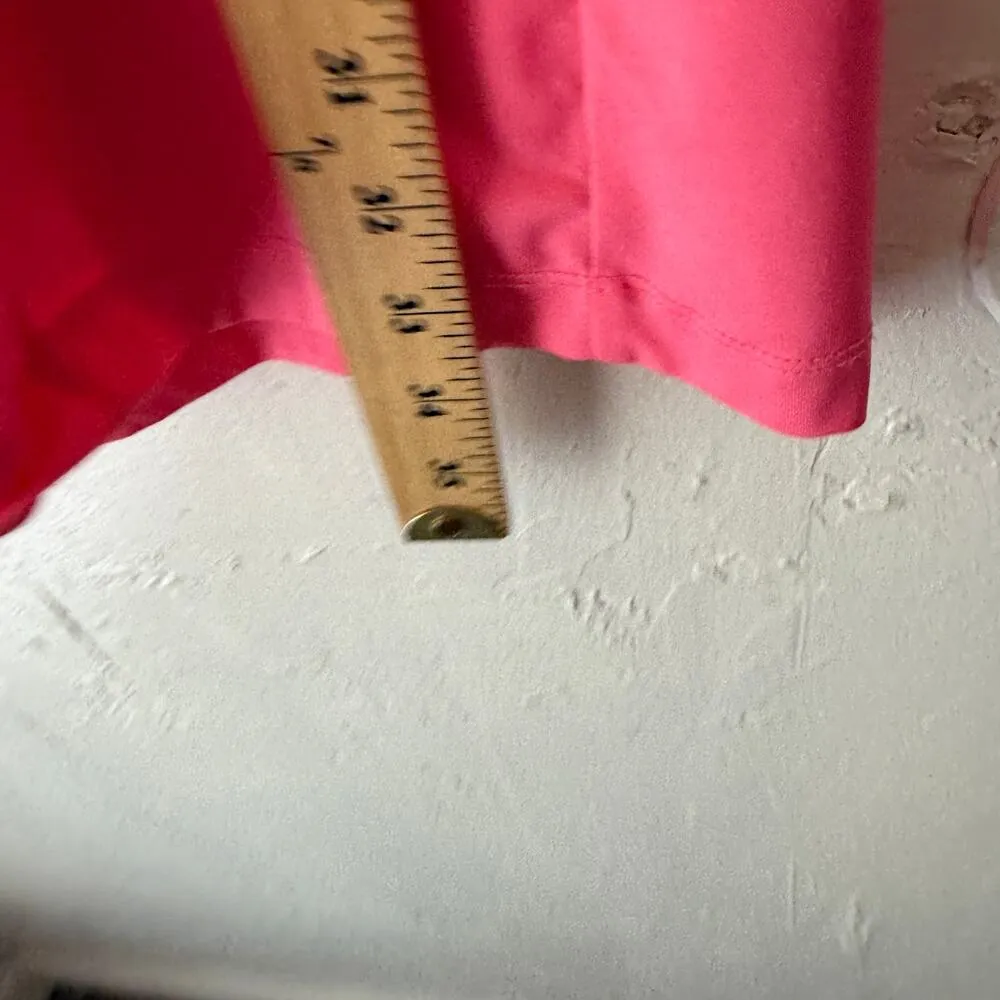 EP New York Sleeveless Golf Dress Pink Medium Zip Neck Stretch Activewear Medium - Image 9