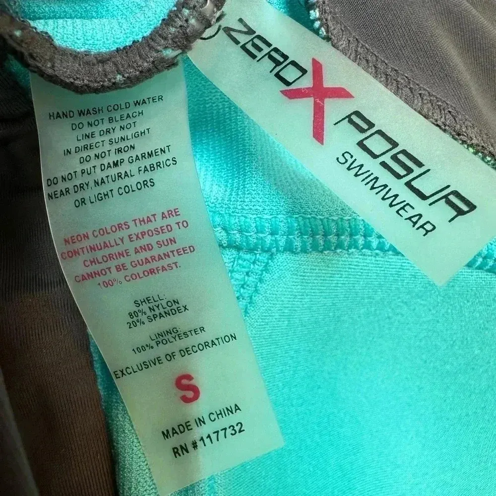 ZeroXposur Swimwear Tankini Swim Top Dress Padded Cups Stripes Size Small S - Image 7