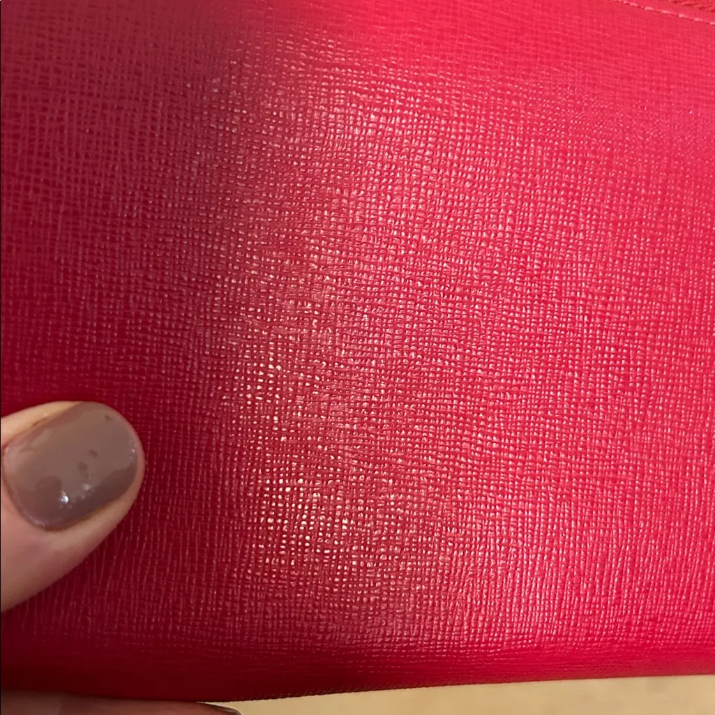 Furla Cherry Red Leather Wallet - Image 11