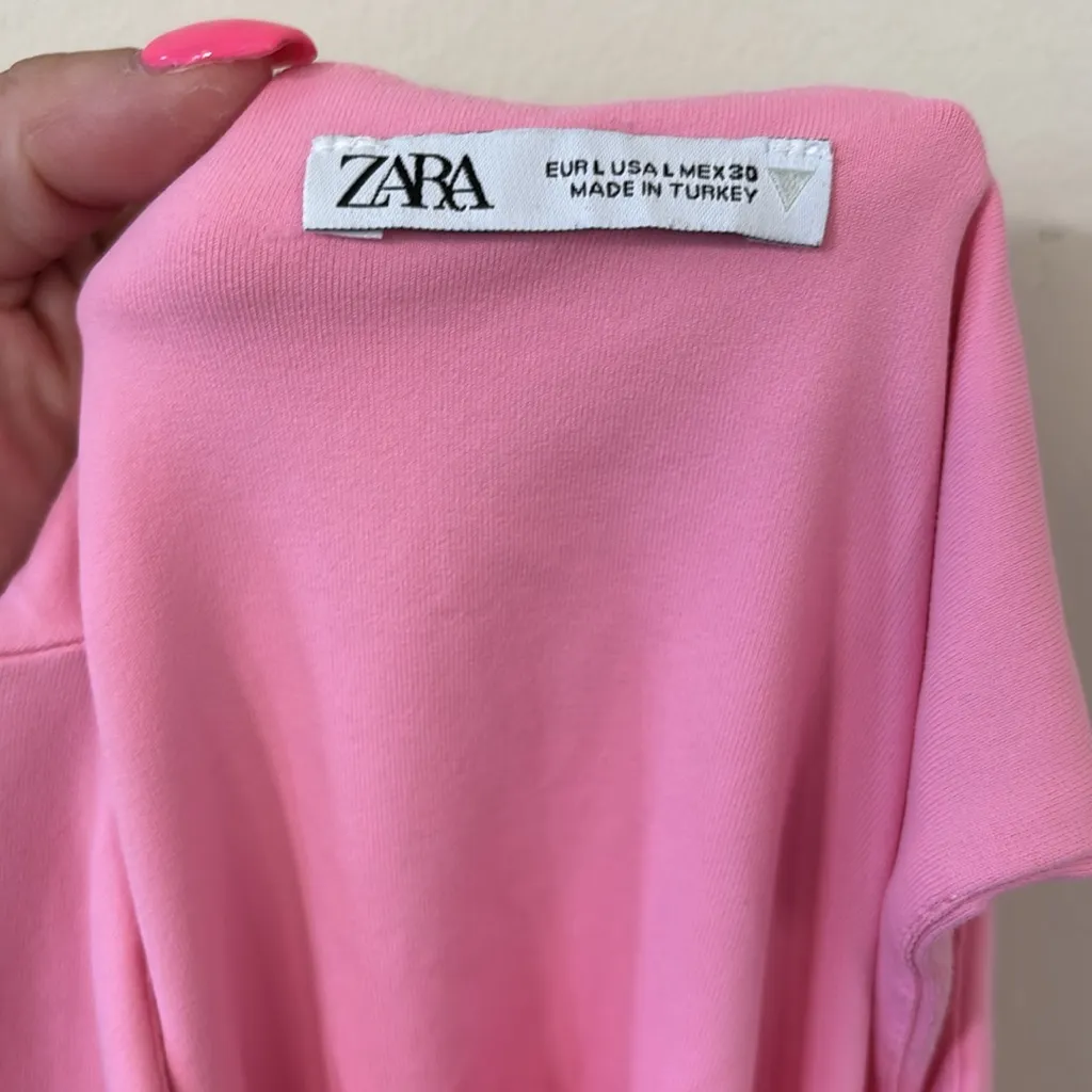ZARA Halterneck Double Lined Bodysuit Size Large - Image 8