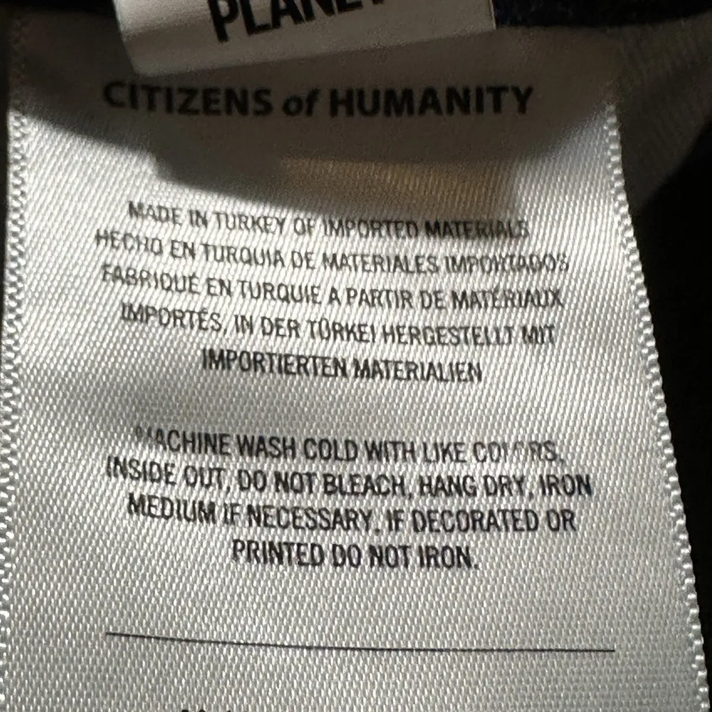 Citizens of Humanity Womens Lyra Wide Leg Crop Jeans Lotus Stretch Raw Hem 28 - Image 10