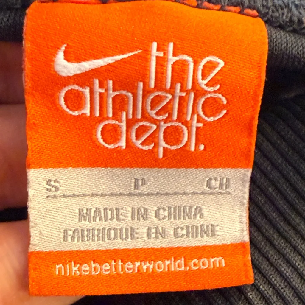 NIKE Athletic Dept Women’s Track Pants S Black Pink Stripe Ankle Zip 419673-068 - Image 6