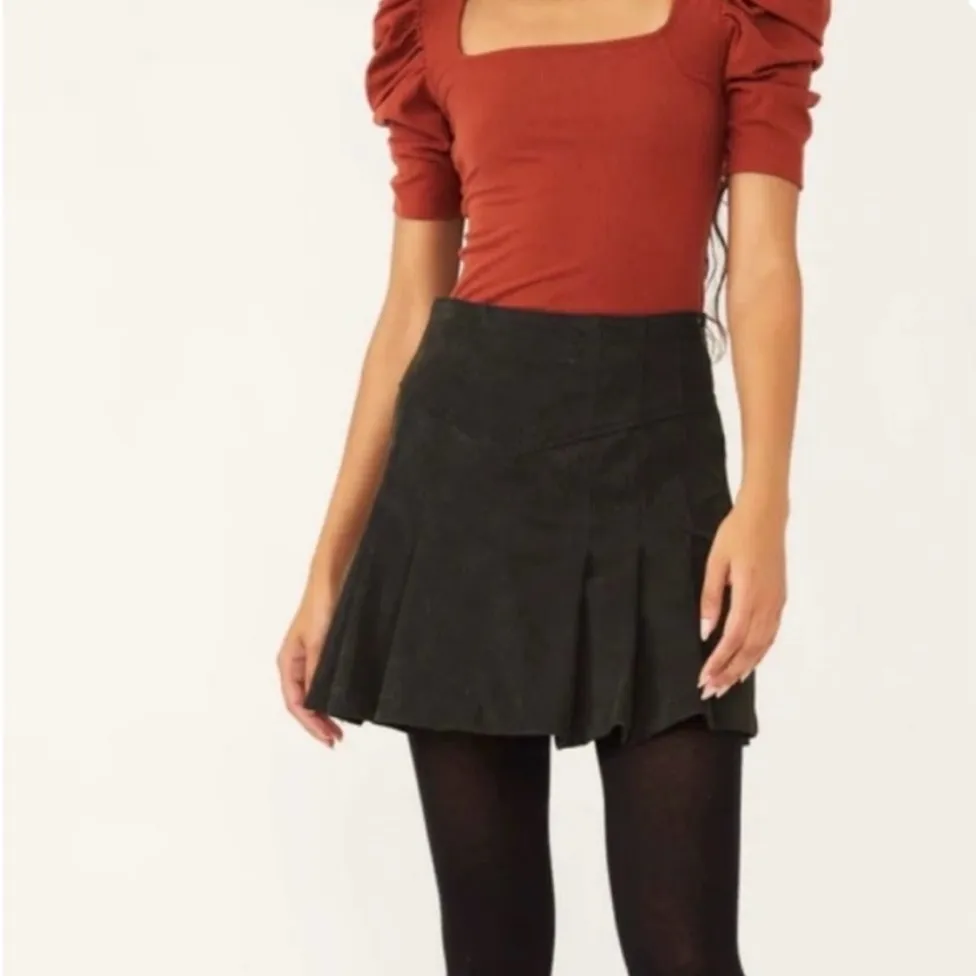 Free People Terracotta Puff Sleeve Tee - Image 3