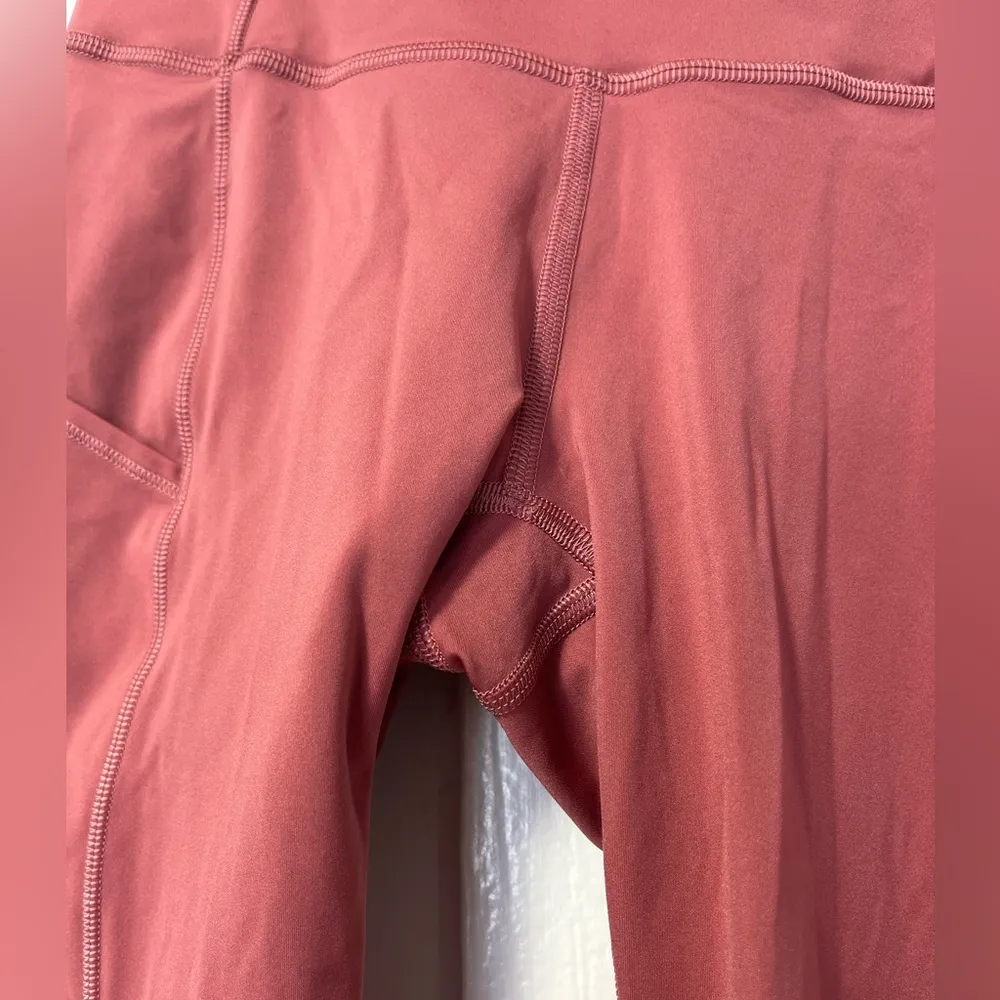 Lululemon Fast and Free Crop II non reflective Cherry Tint size 4 - Image 5