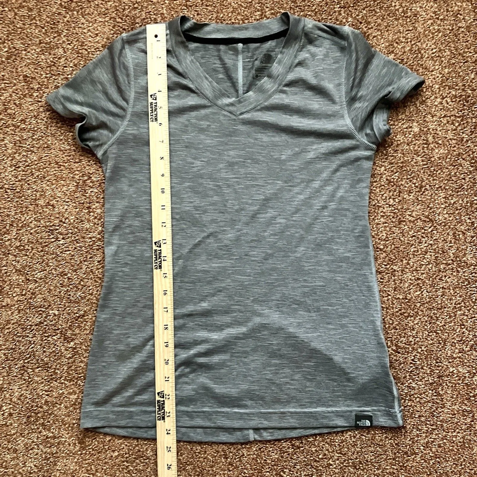 The North Face Shirt Women’s Small Gray Flash Dry Short Sleeve Pullover - Image 8