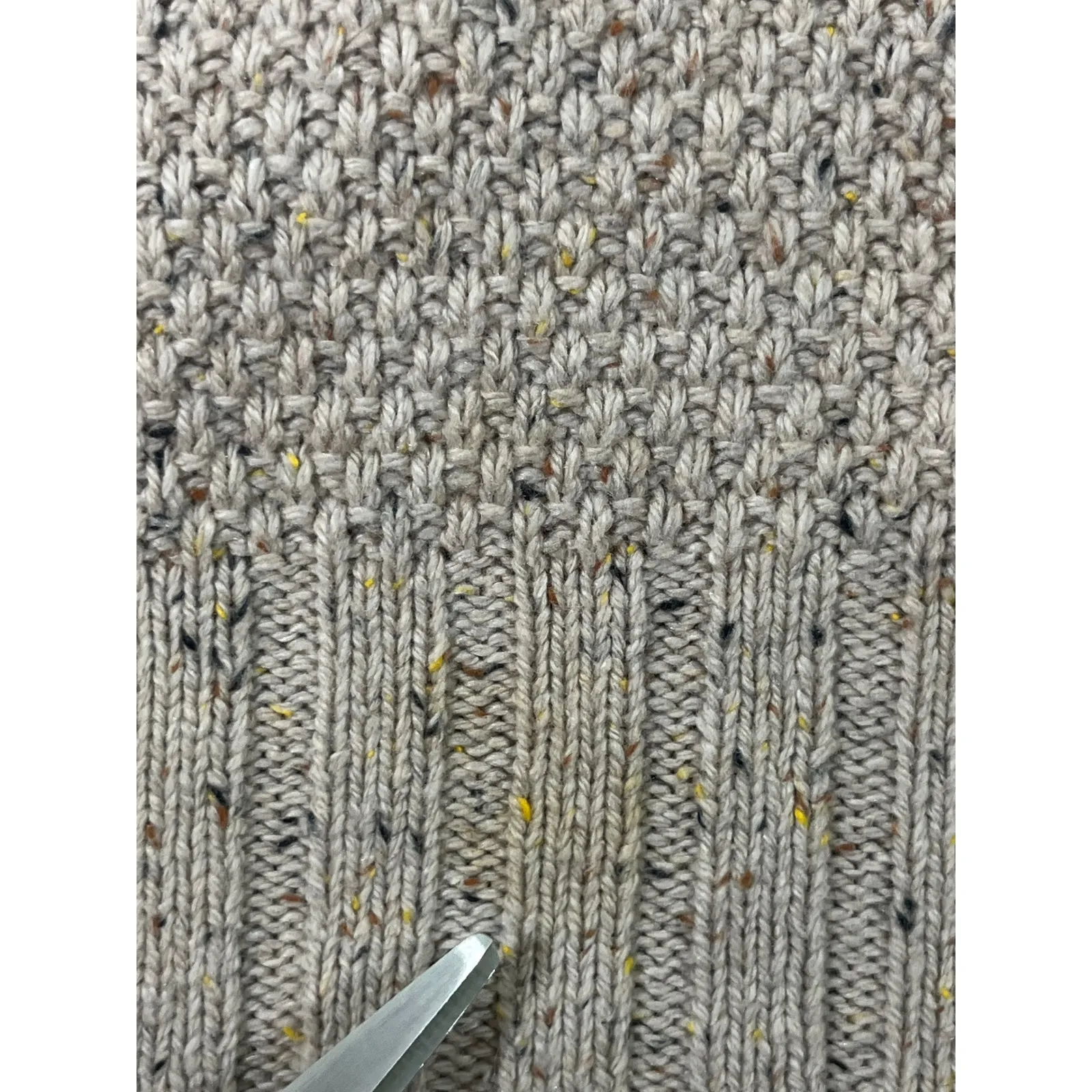 Maurices Fair Isle Women Cowl Neck Tunic Boho Sweater Beige Multi Color Size M - Image 11