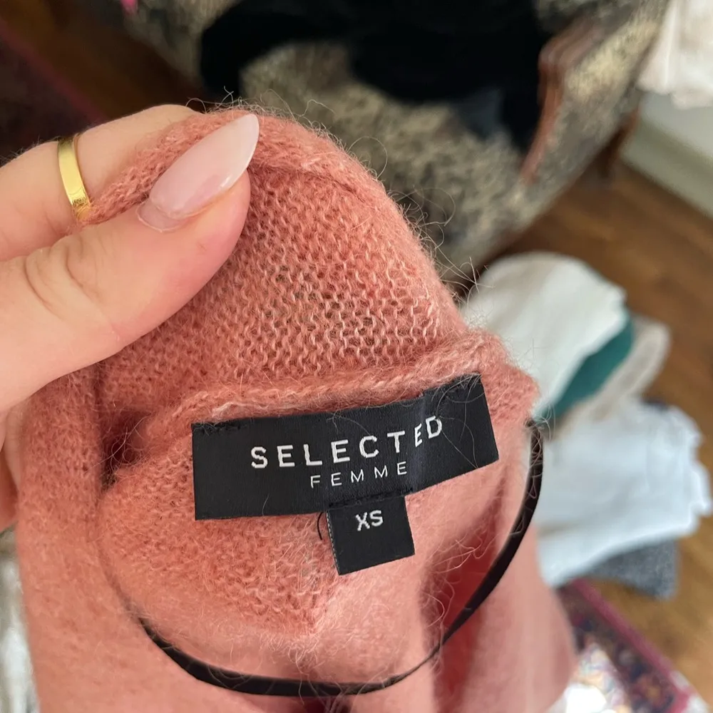 Femme selected pink oversized wool sweater - Image 5