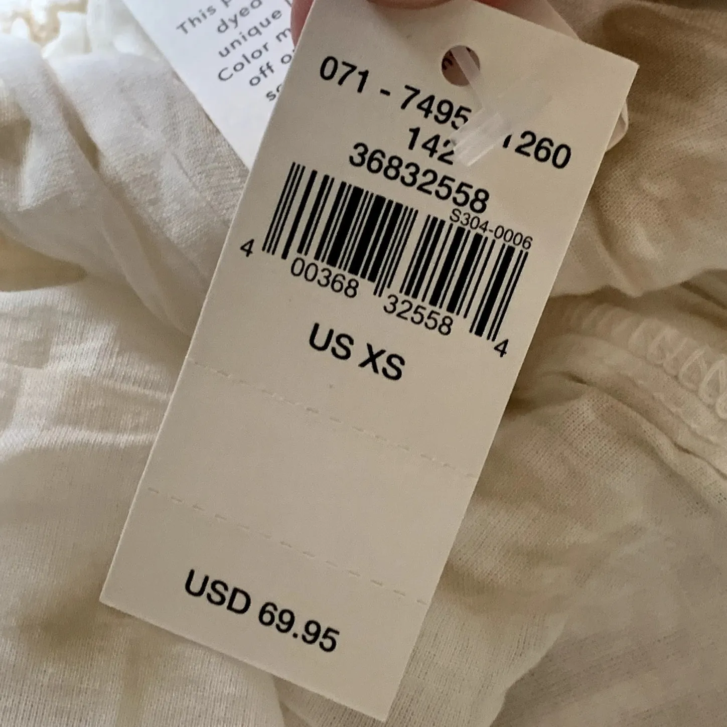 NWT Aerie Sz XS Beachy Tiered Maxi Dress Tan Ivory Coastal Boho Vacation Lace - Image 15