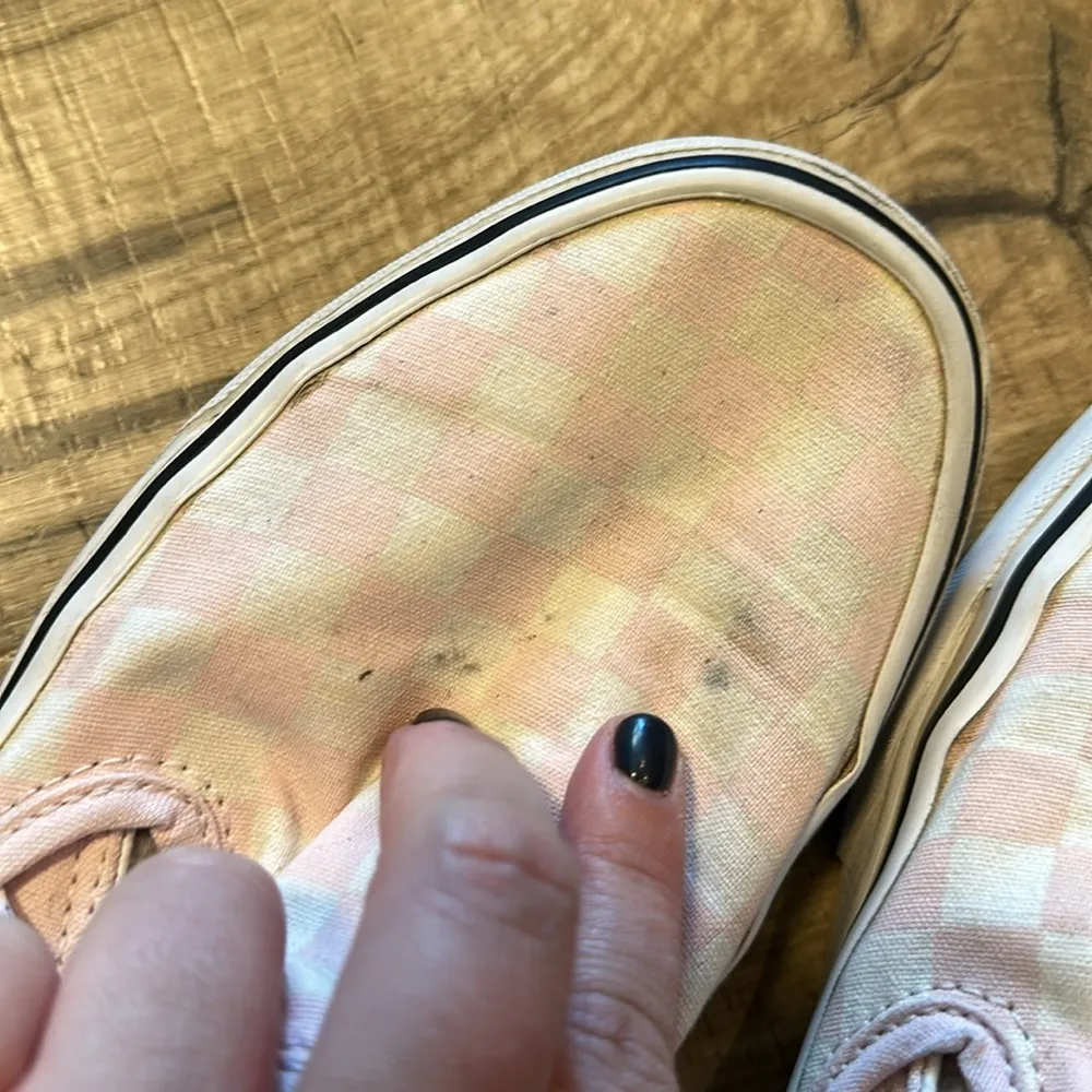 Vans Women’s 8 Pink White Checker Off the Wall Slide-ons Slip-ons Sneaker Skater - Image 9