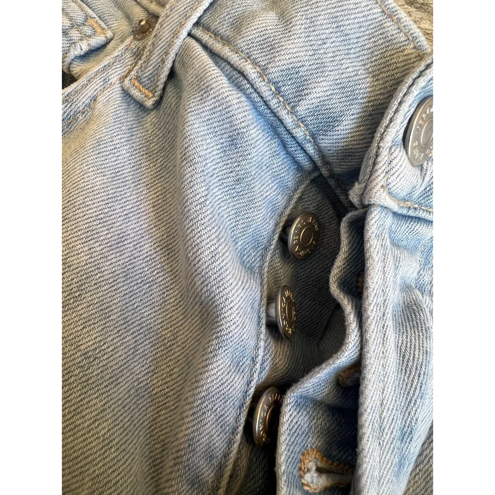 Veronica Beard Jeans 26 2 Blake classic straight high rise Button Fly USA Denim - Image 3