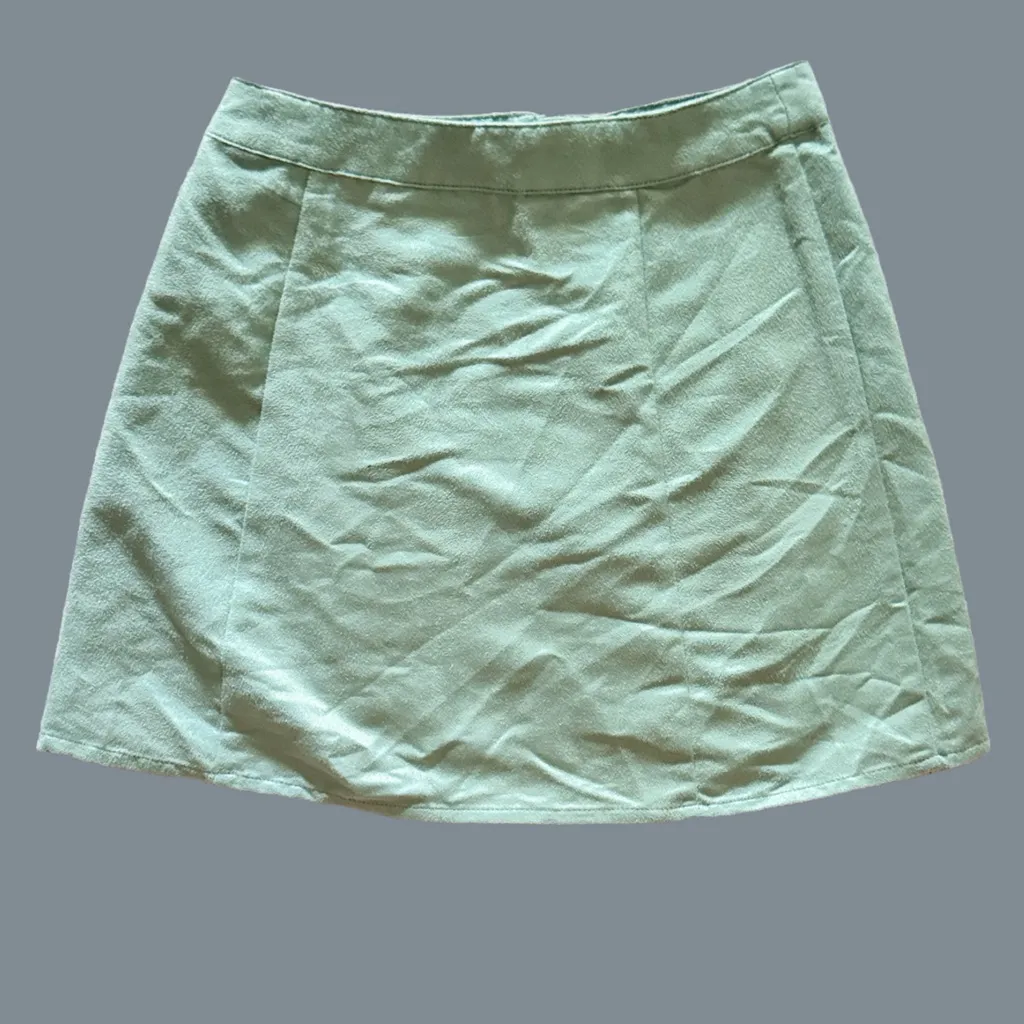 🩷5 for $25 sale mint green/teal faux suede forever 21 skirt sz Sm - Image 2