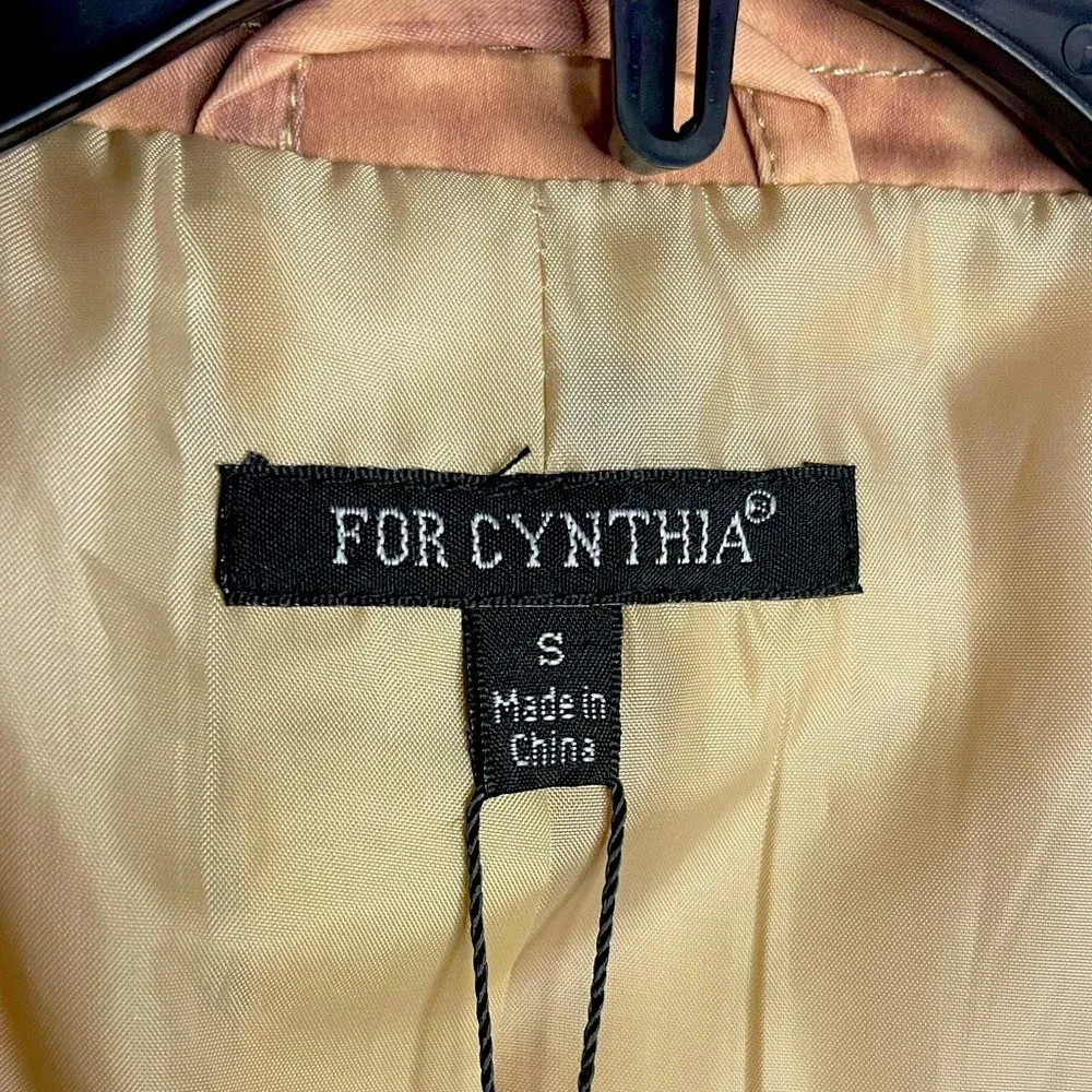 For‎ Cynthia Animal Print Double Breasted Trench Coat - Image 2