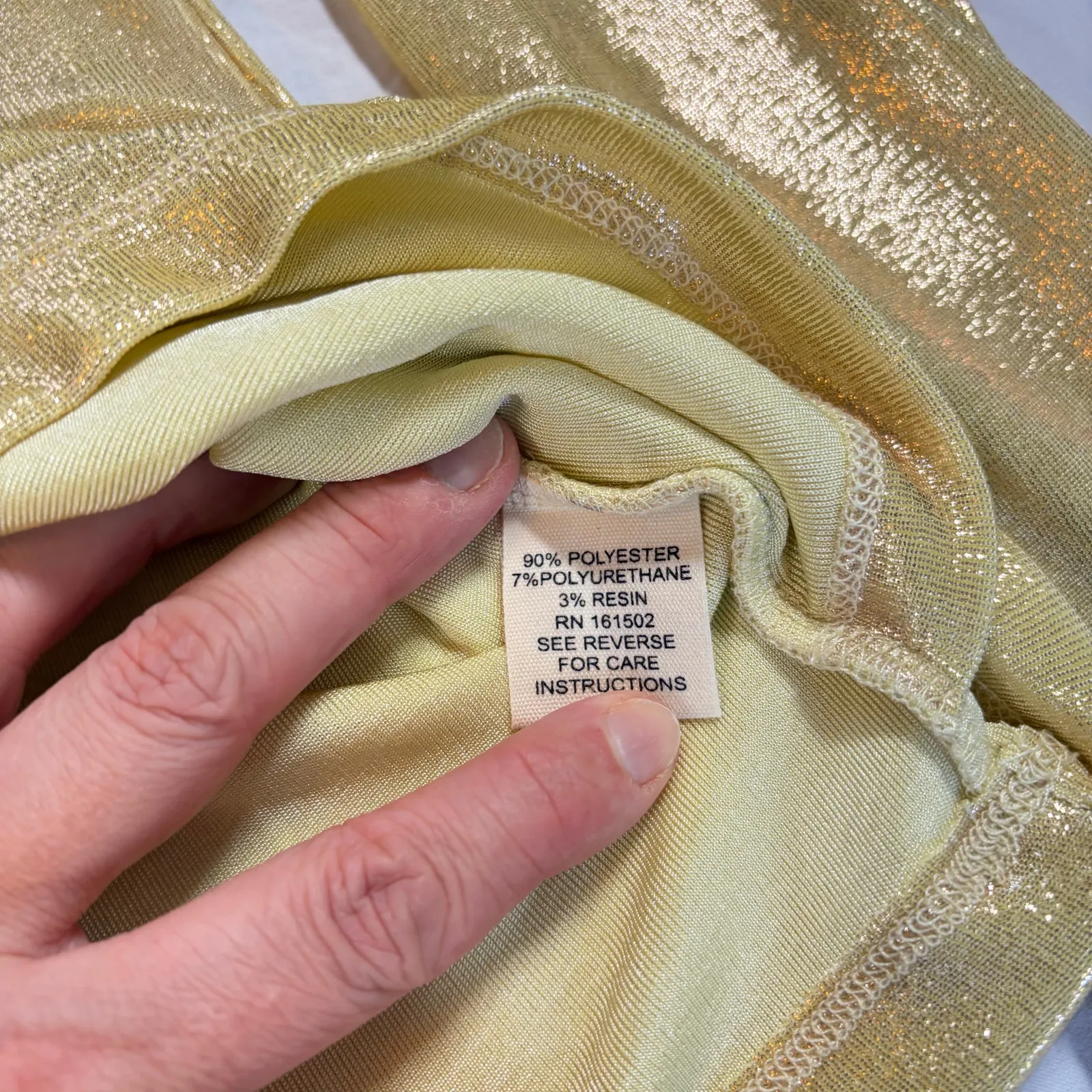 J. Peterman womens gold wrap blouse long sleeve tunic Size S. holiday party - Image 5