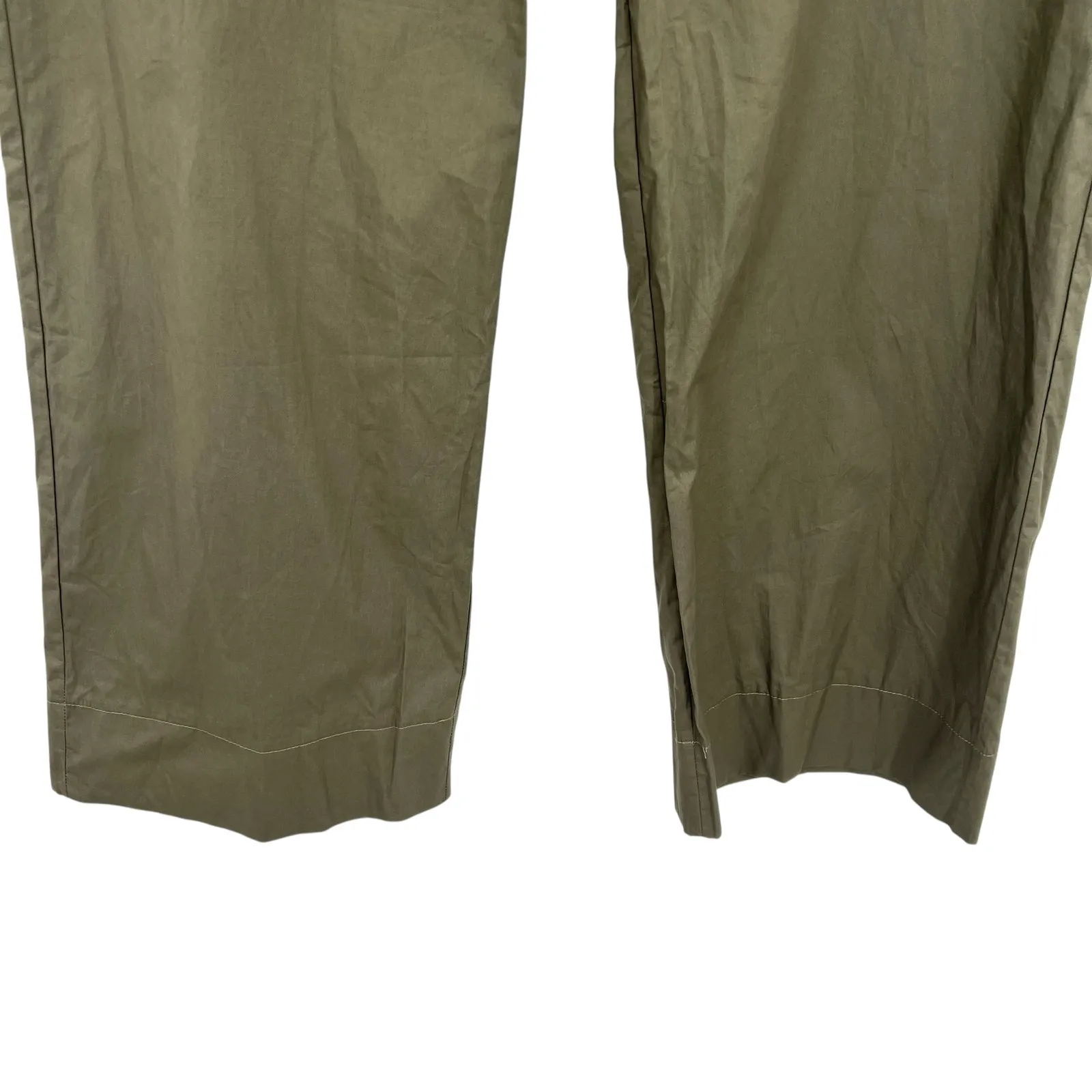 White Fox Everything I Want Cargo‎ Pants Parachute Khaki Green Size Small - Image 5