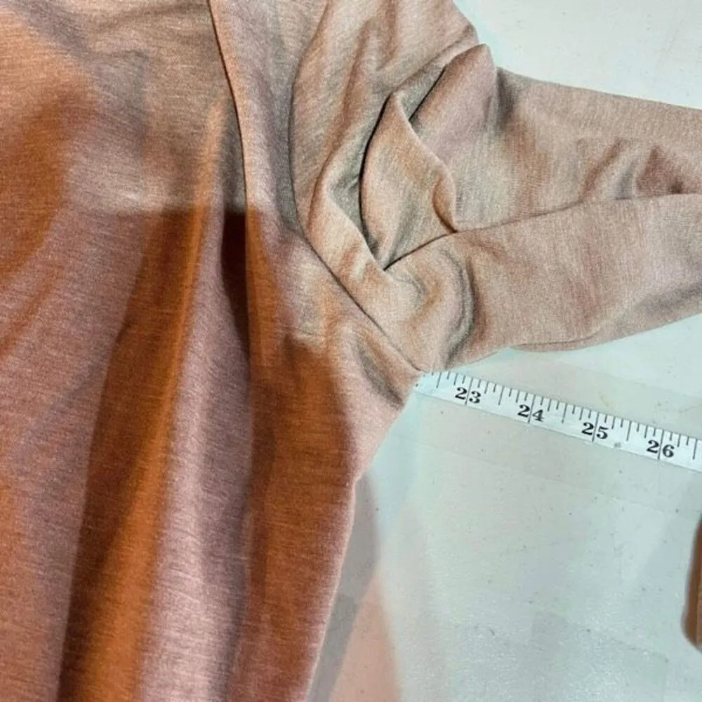 Logo Lounge Cardigan Brown Jersey Knit Cream Chiffon Medium Pockets Swiss‎ Dot - Image 9