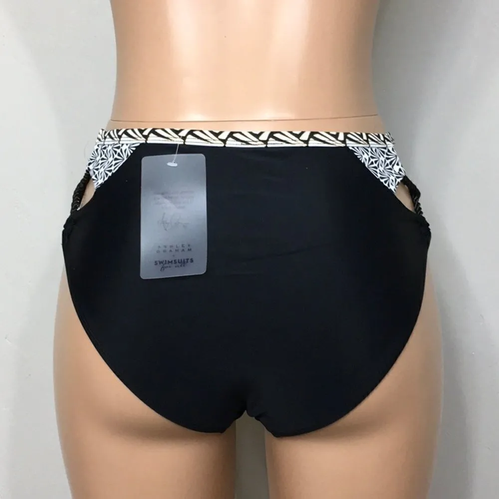 Black high waisted bikini bottoms. New Black Size 6 - Image 6