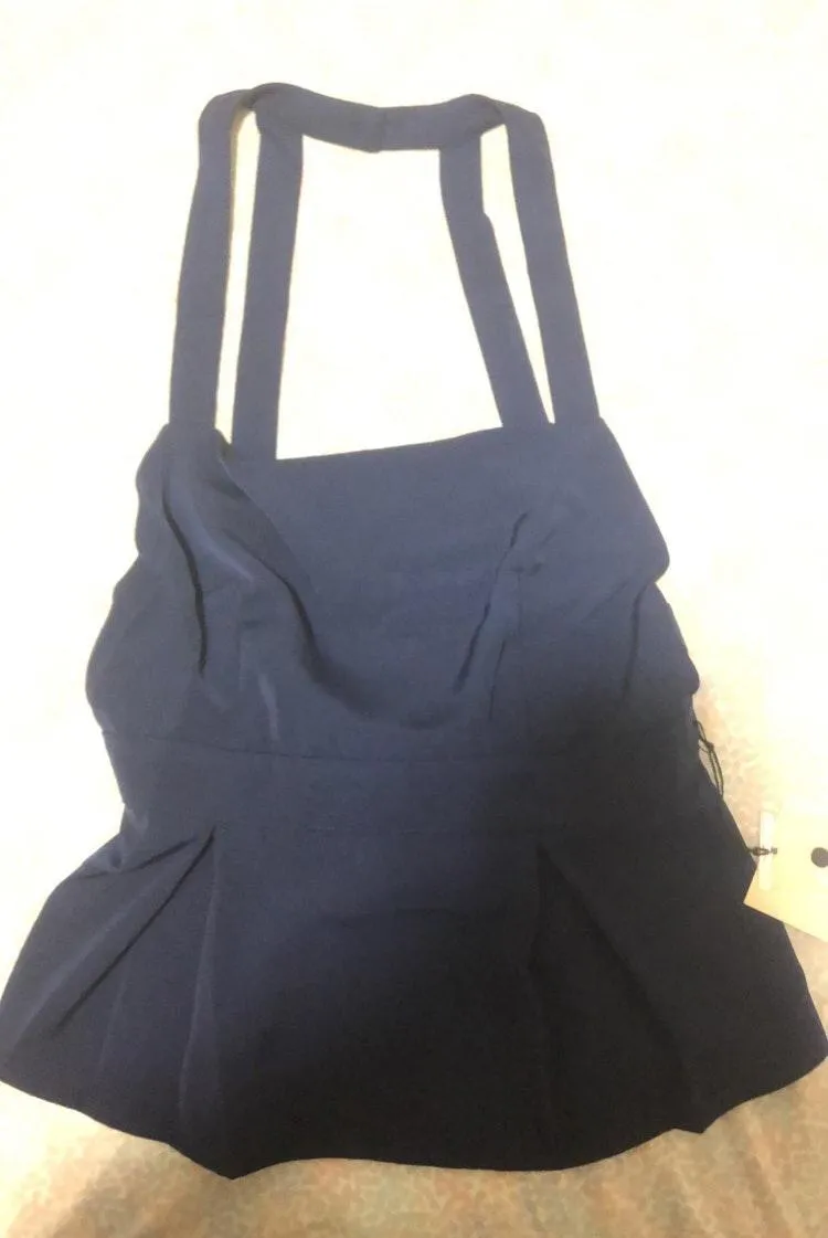 Navy Strappy Back Top - Image 2