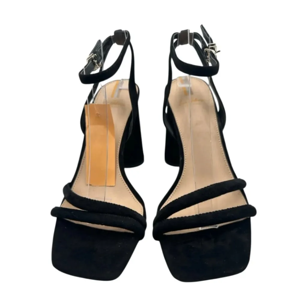 NWT Sam Edelman Kia Block Heel Sandal Black Suede Size 9.5 - Image 6