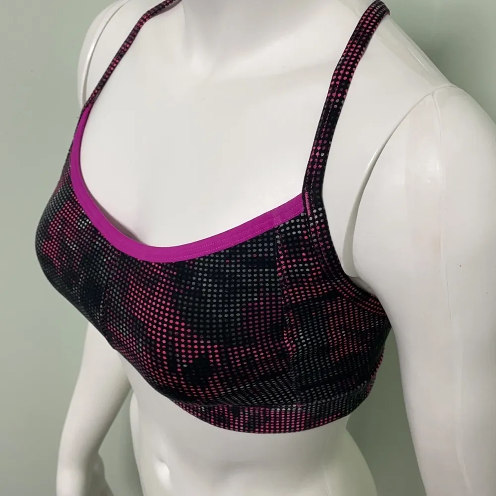 Athleta Dot Maze Comfort Zone Sports Bra Small - Image 3