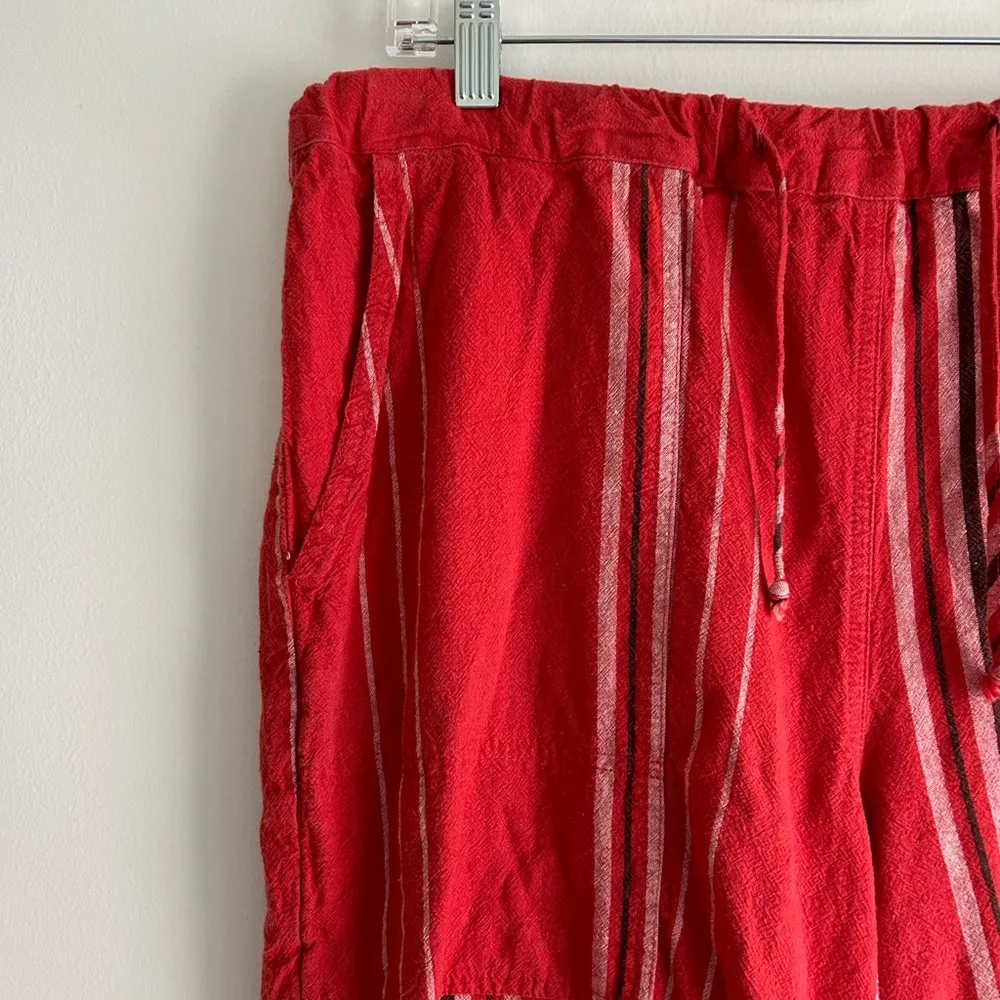 Urban Outfitters Eden Linen Blend Striped Pants Sz L - Image 5