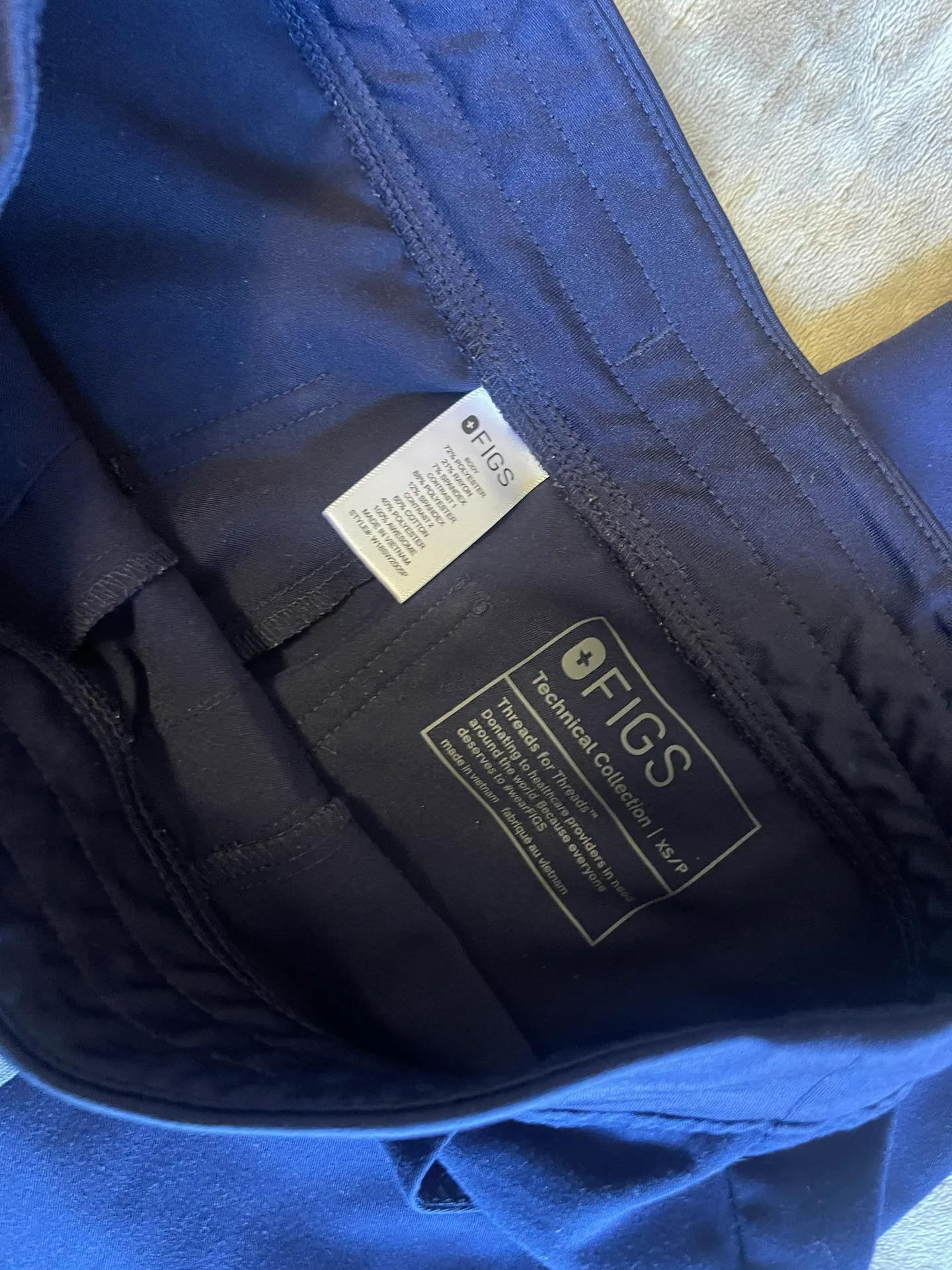 Navy Scrub Joggers - Image 3