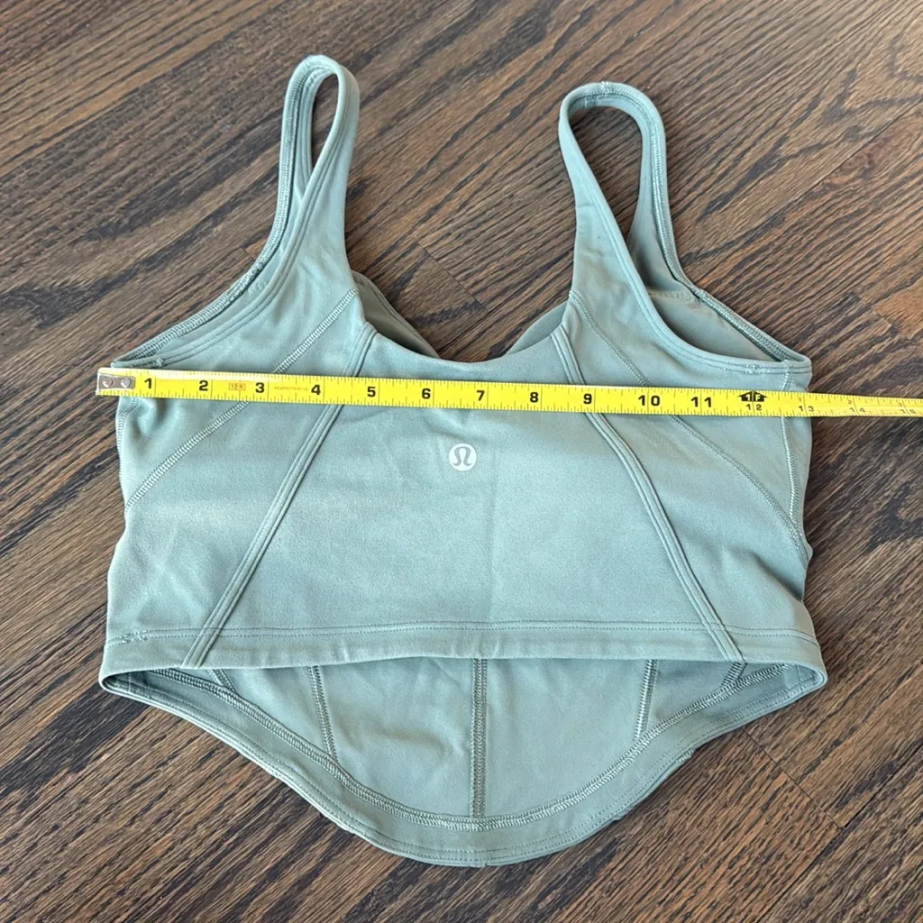 Lululemon Align Corset Tank Top (Grey Eucalyptus) Size 6 NWOT - Image 9
