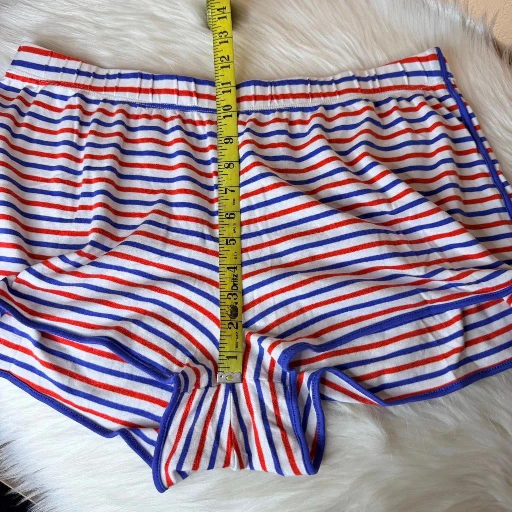 Lake Set Sail Red White and Blue Stripe Pajama Set Size XXL - Image 14