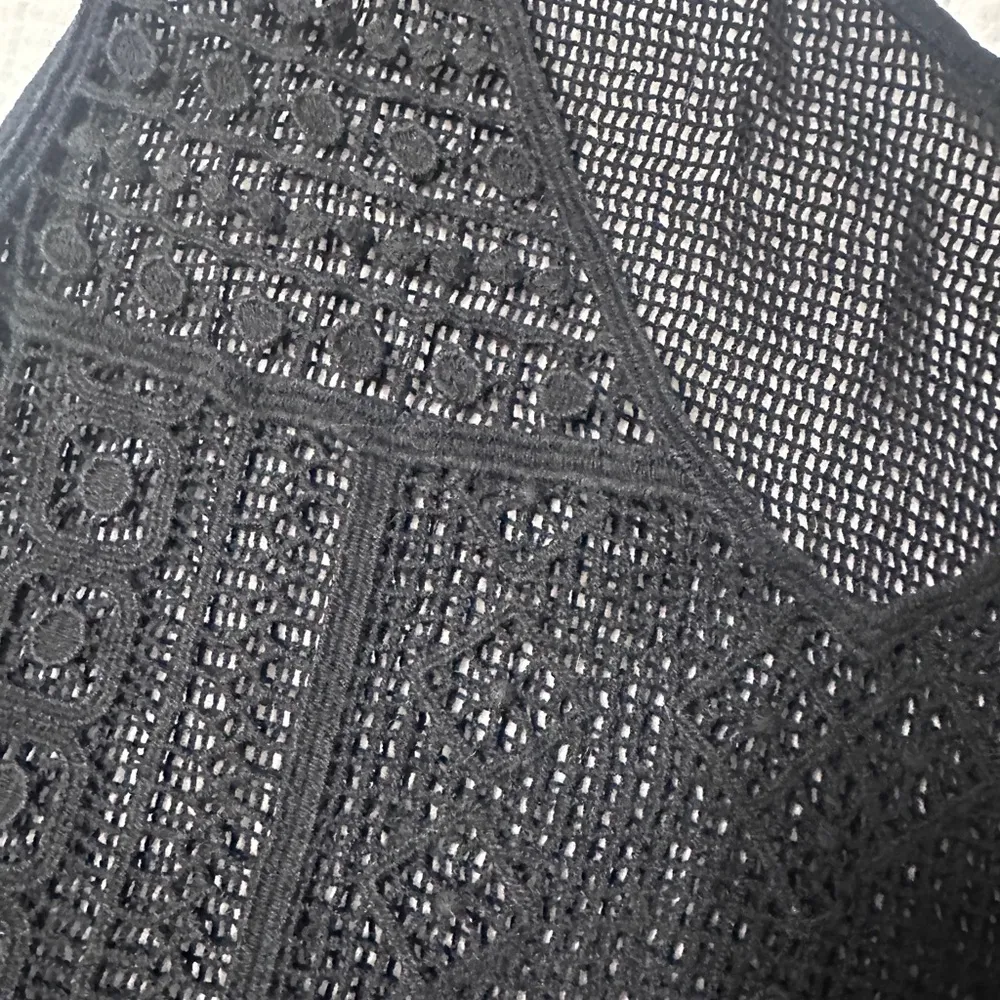 A.N.A. Black Crochet Fridge Tank Top size 1X - Image 3