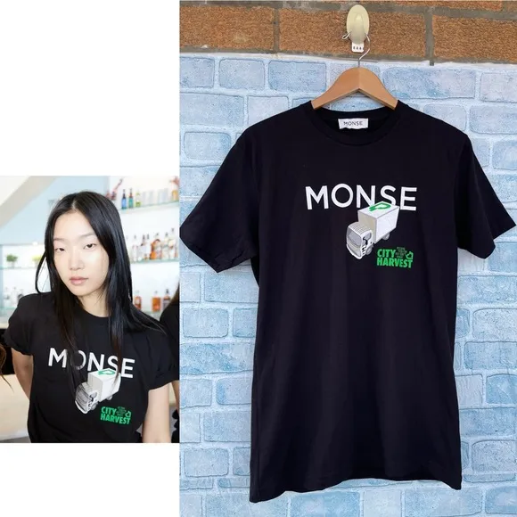 Monse X City Harvest T Shirt size medium Black - Image 2