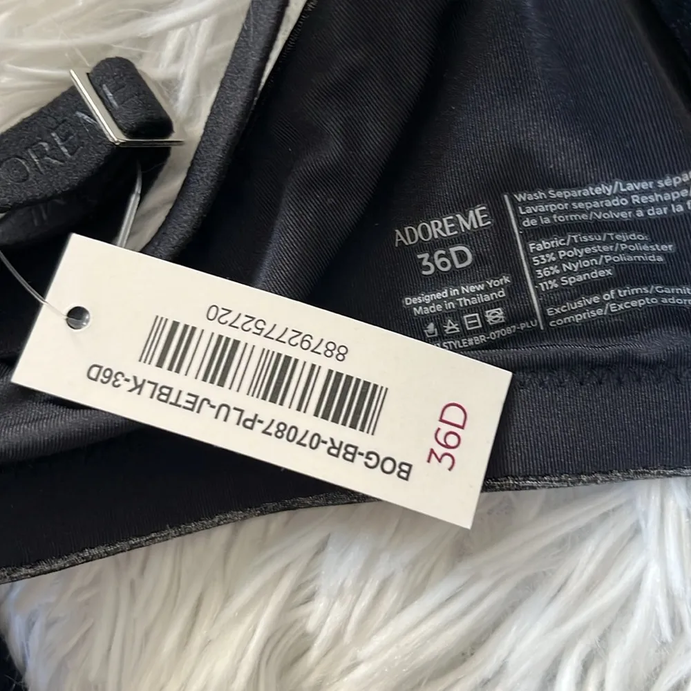 Adore Me Women’s Push up bra in Jet black size 36D - Image 6