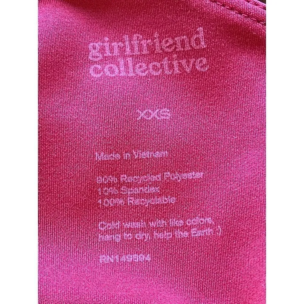 Girlfriend Collective Red Juliet Strappy Criss‎ Cross Back Sports Bra XXS - Image 8