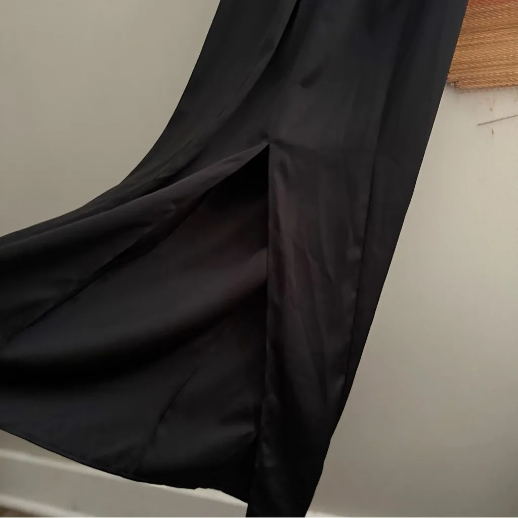 NWT Reformation Black Johan Elegant Strapless Dress - Image 11