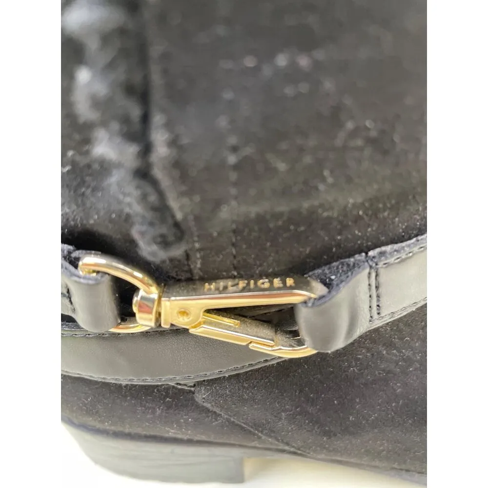 Tommy Hilfiger Women's Black Riding Boots/ Shoes Zipper sides Size 6 SKU 5780 - Image 4