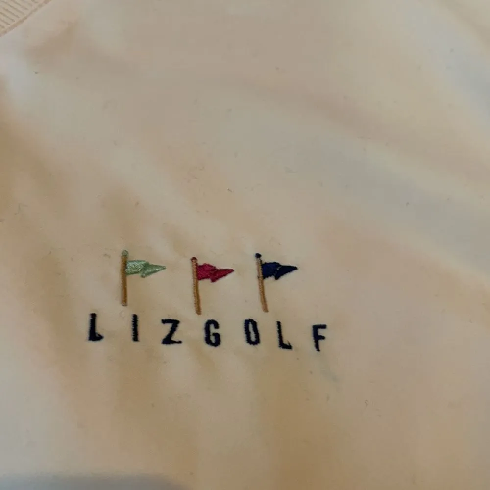 Liz Claiborne Liz Golf vintage pullover, pale yellow V-neck. Women’s Size small - Image 4