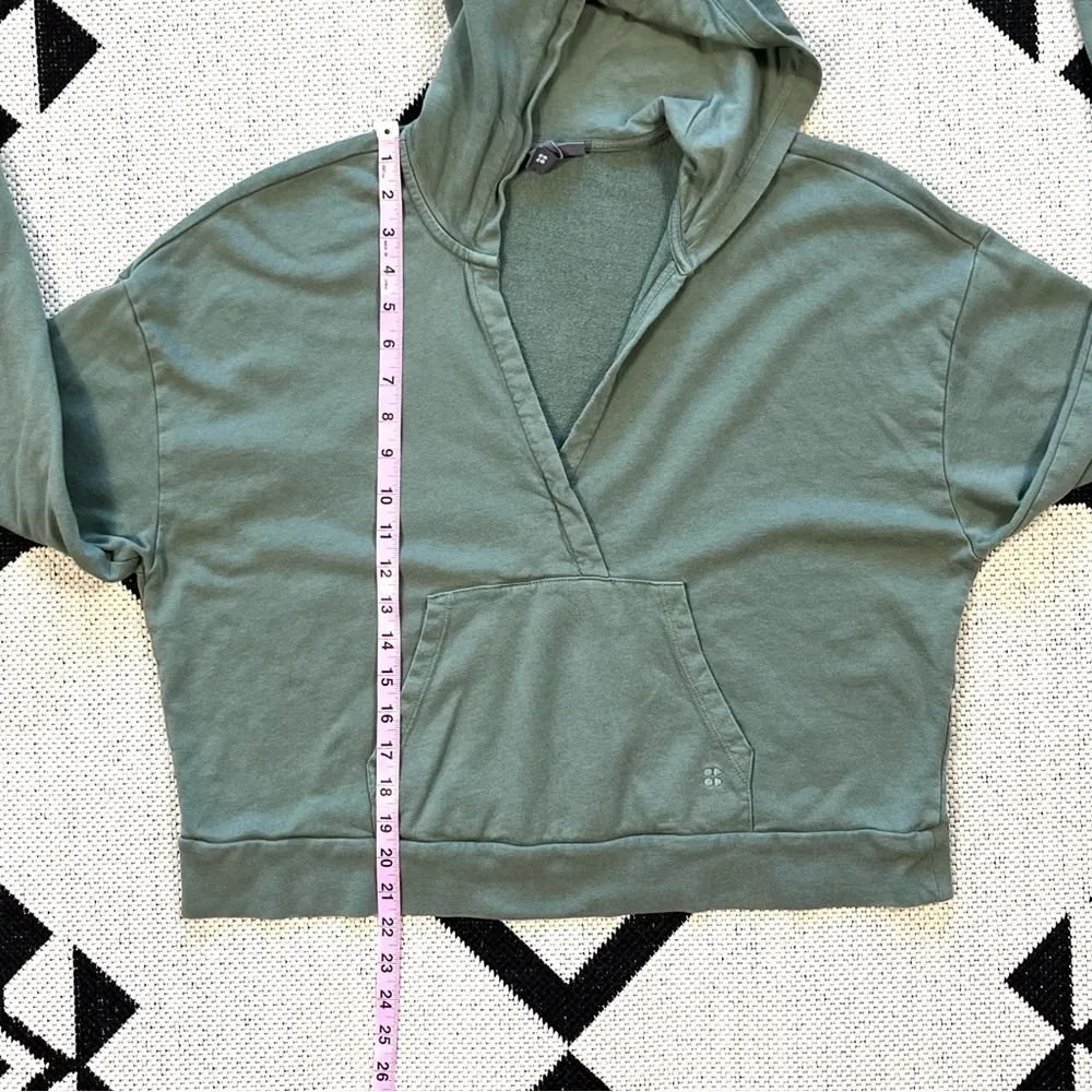 After Class Relaxed Hoodie in Heath Green Size 12 - Image 5
