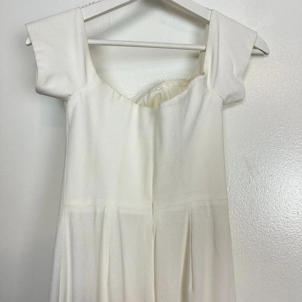 DRESS THE POPULATION Logan Off the Shoulder Evening Dress in Off White X-Small - Image 9