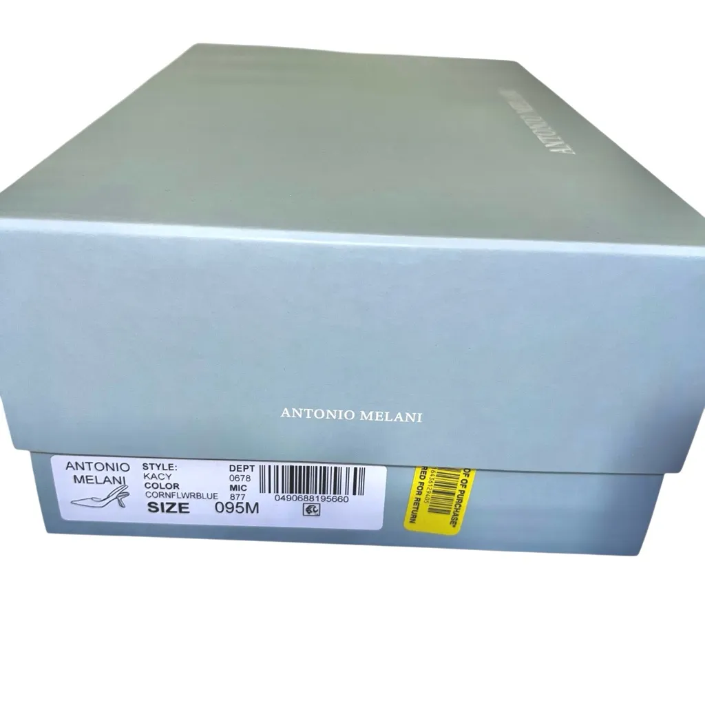 Antonio Melani Kacy Slingback Blue Patent Leather Pumps Size 9.5 - Image 7