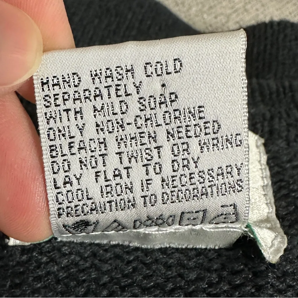 QUAKER FACTORY Vintage Black Parrot Sweater Cardigan Size 1X - Image 5