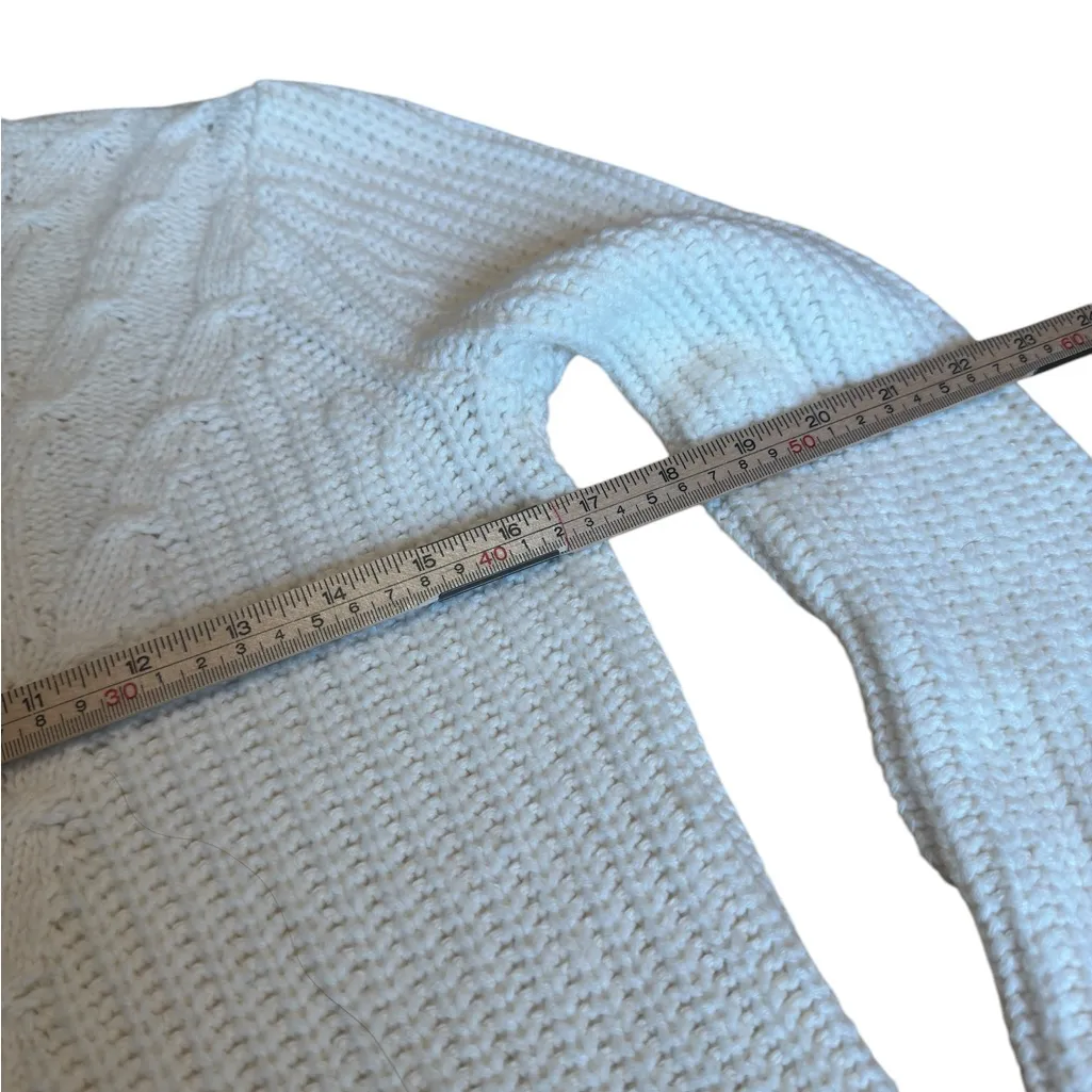 Lands’ End Women’s Oatmeal Cream Knit Turtleneck Sweater Petite XS Classic EUC - Image 6