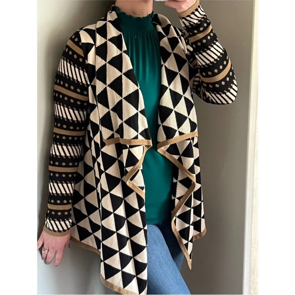 THML boho knit cardigan size small - Image 4