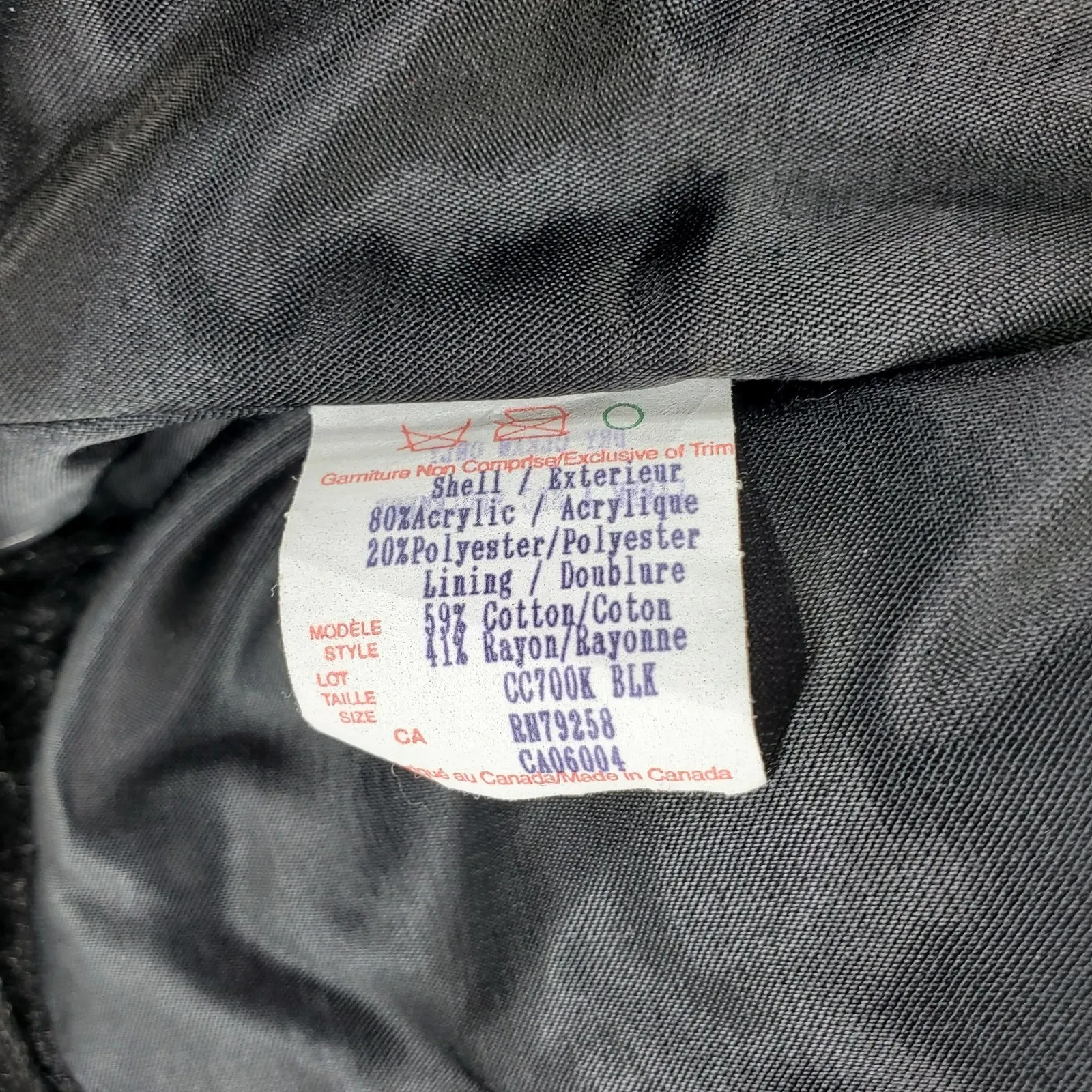 Vintage Valley County Clothing Faux Fur Vest Womens Size S Canada Made Black - Image 3