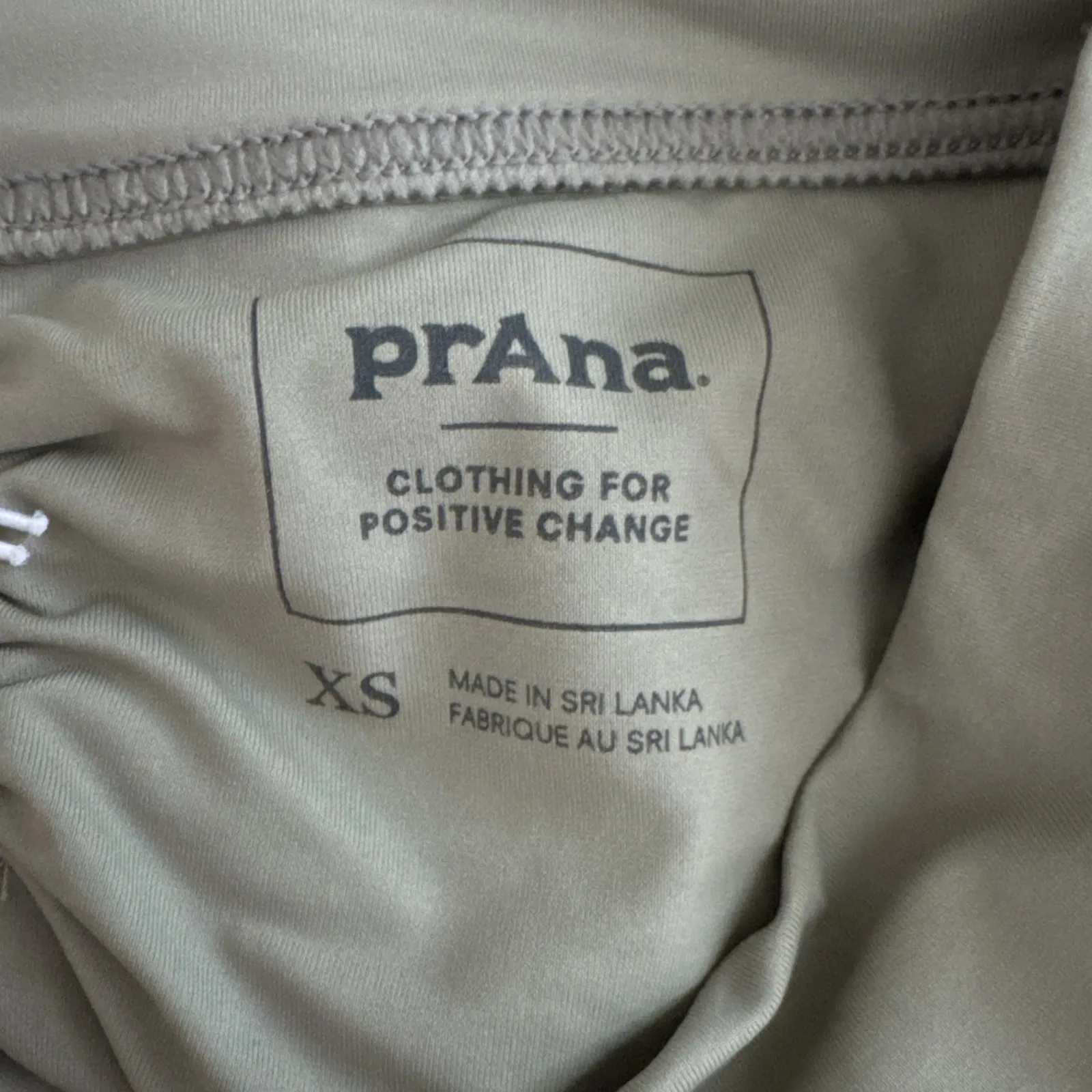 Prana Aurelia High Waisted Bikini Bottom UPF 50 Neutral Minimalist Green Size XS - Image 5