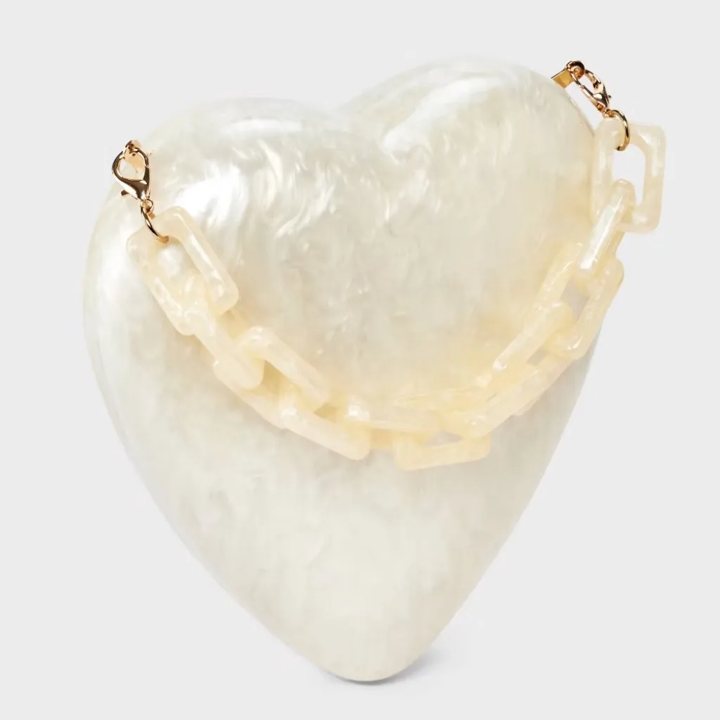 Pearlized Heart Purse - Image 4