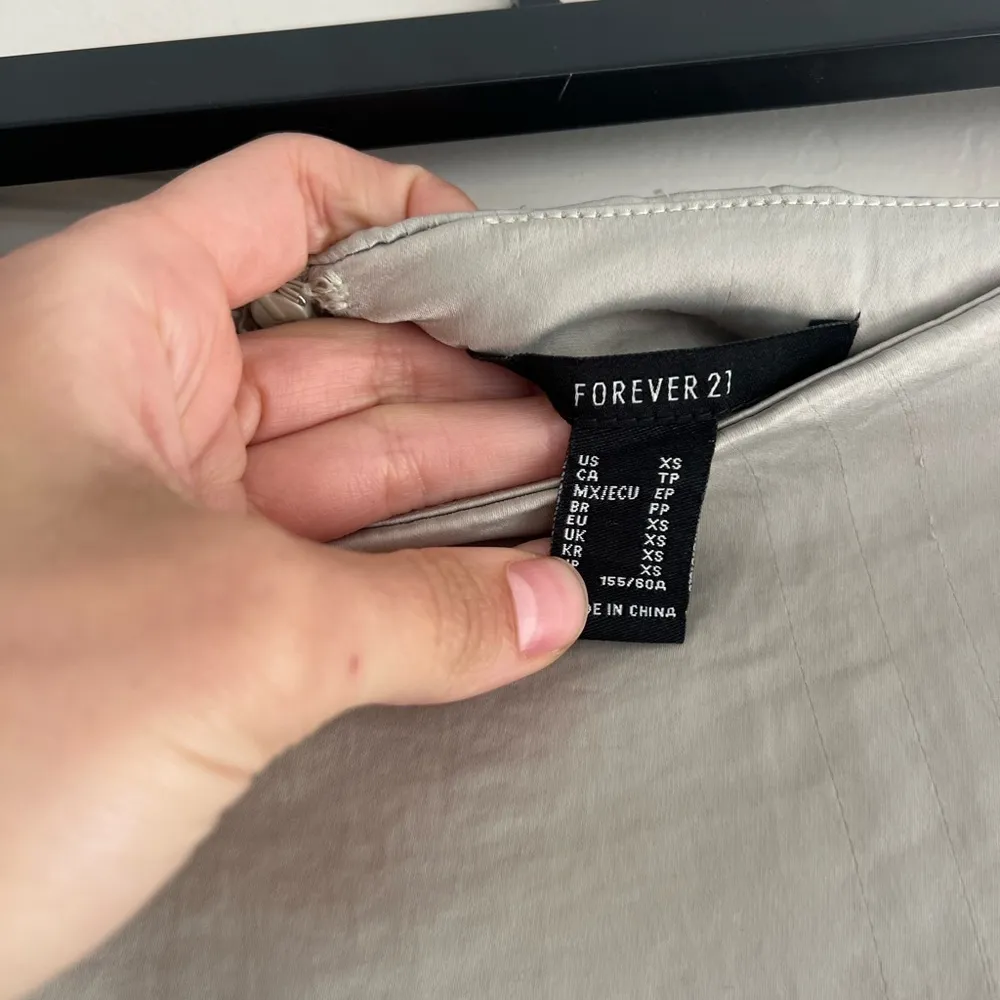 Forever 21 Sage Mini Skirt with Side Slit - Image 4