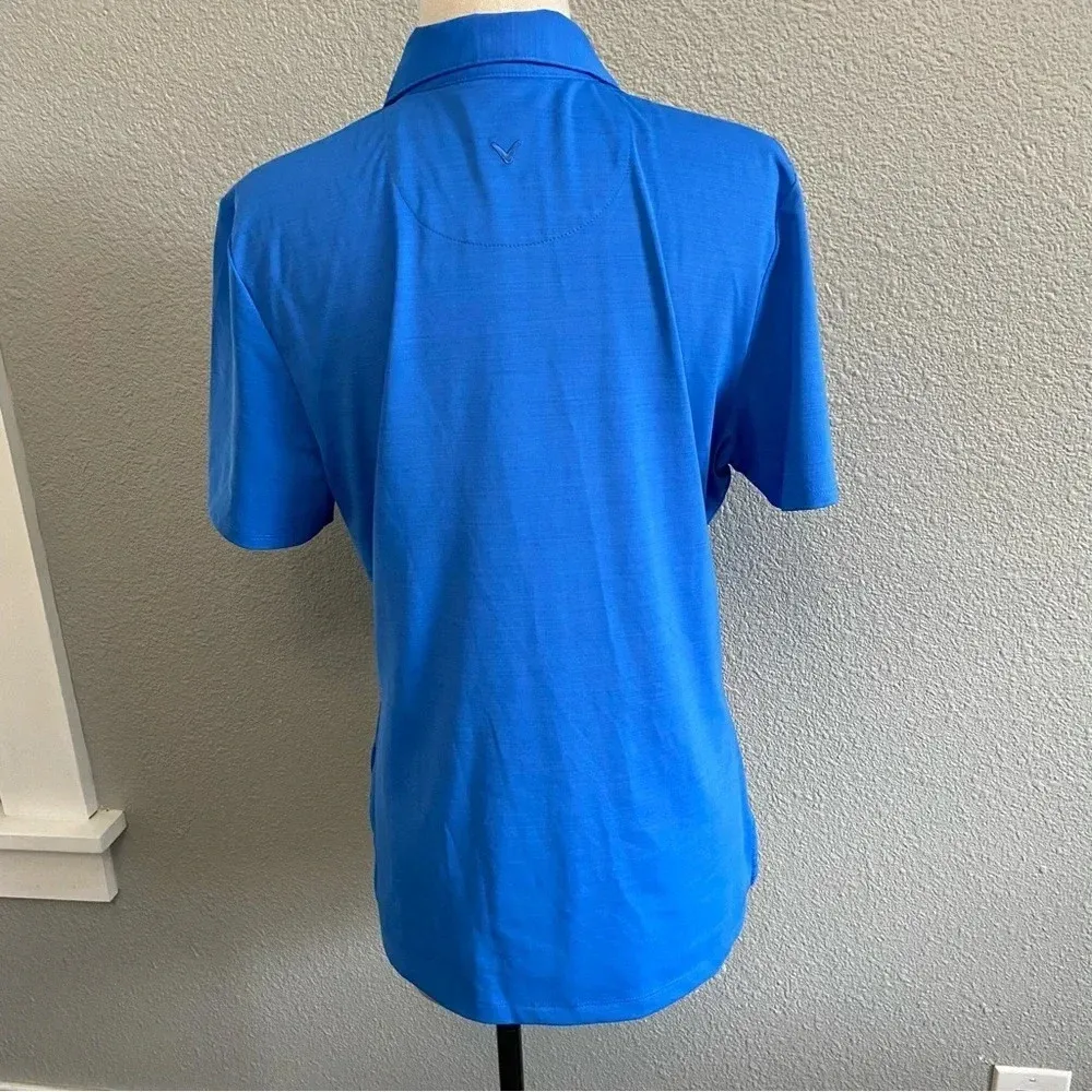 Callaway‎ Palace Blue Tonal Polo Size Medium EUC - Image 3
