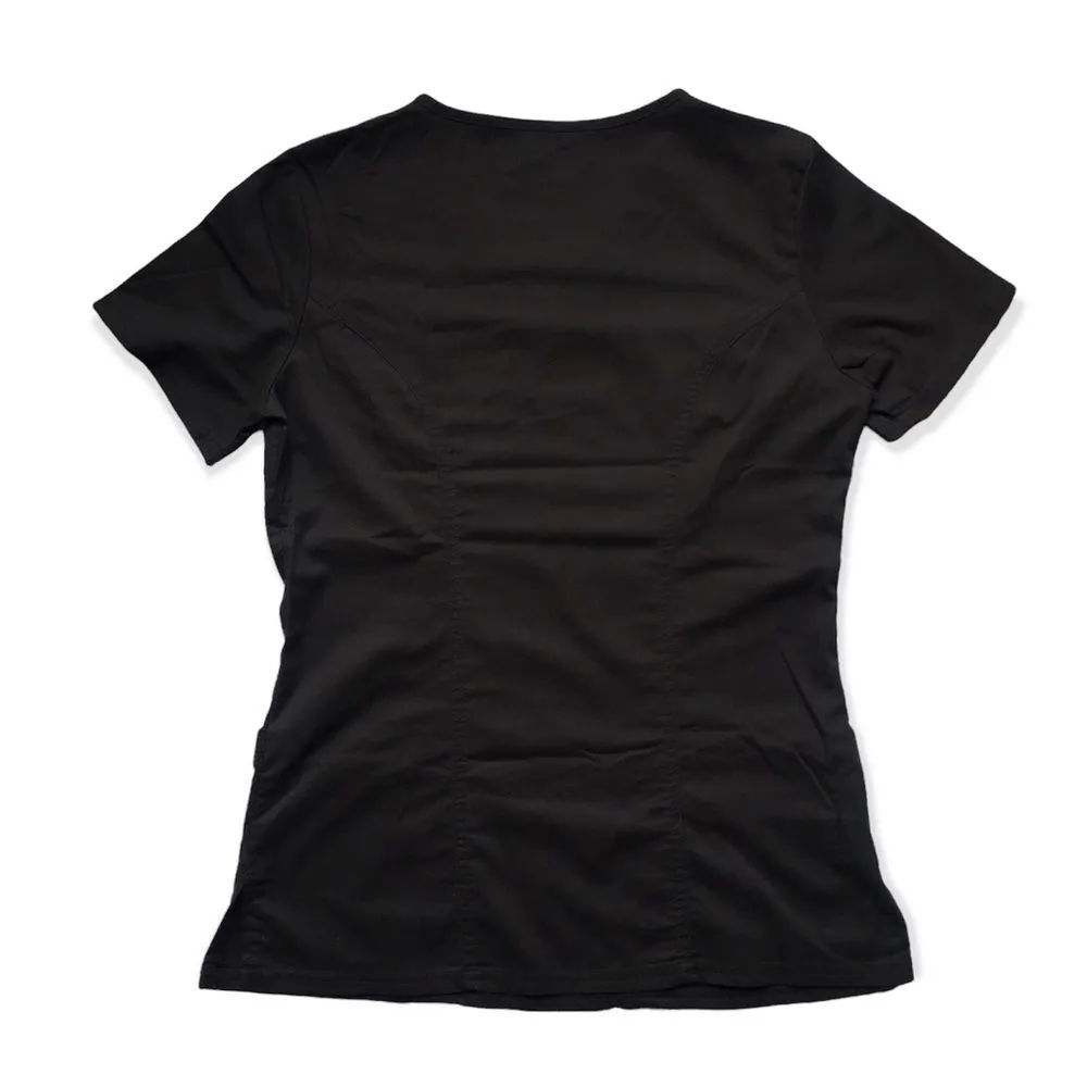 🔃Cherokee Black Scrub Top - Image 3