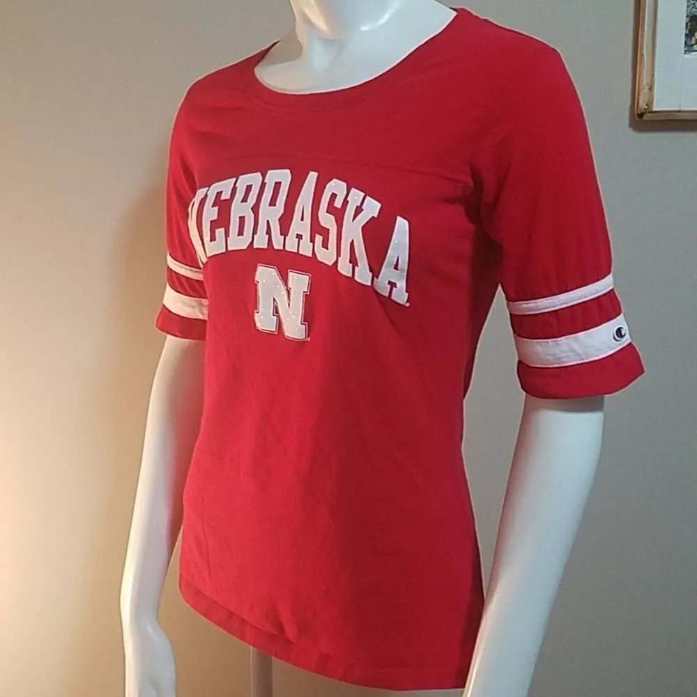 Champion Nebraska Huskers Tee Shirt (Small) - Image 2